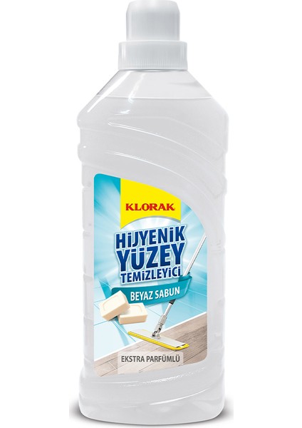Hijyenik Yüzey Temizleyici Beyaz Sabun Kokulu 1000 ml