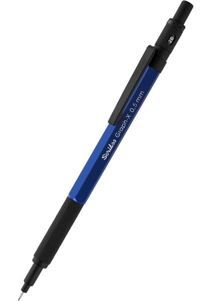 Graph-X Metal Versatil Kalem 0.5 mm Mavi