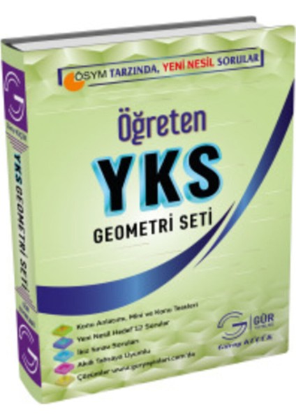 Gür Yayınları Öğreten YKS Geometri Set Yeşil