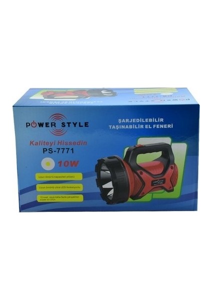 Power Style 10W Şarjlı El Feneri PS-7771