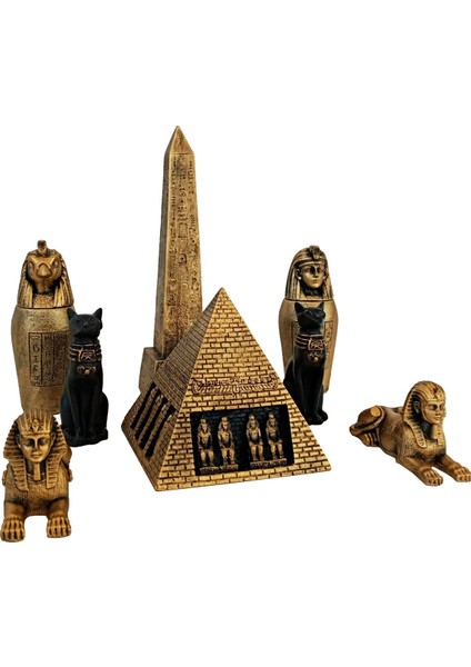 Gökçen Hobi Antik Mısır Set Horus - Firavun - Bastet - Sfenks - Piramit - Dikiltaş