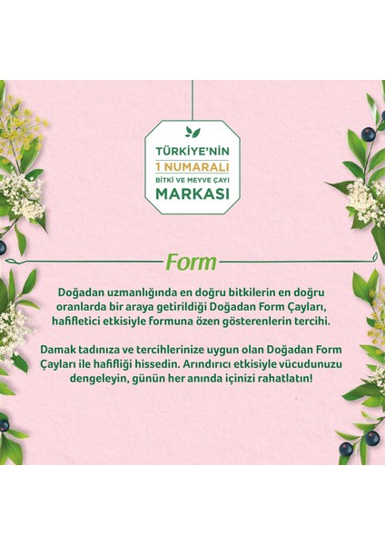 Form Karışık Bitki Çayı 20’li Bardak Poşet X3