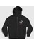 Unisex Siyah Hybrid Theory Linkin Park Fermuarlı Kapüşonlu Sweatshirt 1
