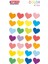 Sticker Renkli Kalpler 1