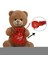 Sevgiliye Özel, Çikolatası ile Romantik Peluş Ayı-30 cm 4
