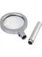 Profesyonel Metal El Büyüteçi - 12 Ledli - 85 mm - 2,5x - 5x 5