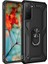 Galaxy S21 Ultra Kılıf Shockproof Yüzük Tutuculu Vega Siyah 1
