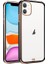Apple iPhone 12 Mini Kılıf Sporty Arkası Lazer Bumper Sert Silikon Mor Siyah 1