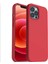 Apple iPhone 12 Mini Kılıf Liquid Lansman Silikon Kırmızı 1