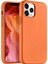 Apple iPhone 12 Mini Kılıf Liquid Lansman Silikon Turuncu 1