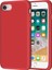 Apple iPhone 8 Plus Kılıf Liquid Lansman Silikon Kırmızı 1