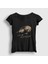 Kadın Siyah Airship Led Zeppelin T-Shirt 1