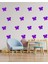 Uçan Kelebekler Dekoratif Duvar Sticker Mor (13 cm 18 Adet) Ths-05-01-10 1