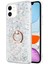 Apple iPhone 11 Kılıf Glitter Liquid Holder Gümüş 1