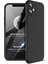 Apple iPhone 12 Kılıf Double Dip 360 Protective Siyah 1