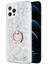 Apple iPhone 12 Pro Max Kılıf Glitter Liquid Holder Gümüş 1