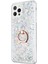 Apple iPhone 12 Pro Max Kılıf Glitter Liquid Holder Gümüş 2