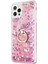 Apple iPhone 12 Pro Max Kılıf Glitter Liquid Holder Pembe 2