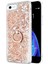 Apple iPhone 6 Plus Kılıf Glitter Liquid Holder Gold 1