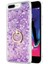 Apple iPhone 7 Plus Kılıf Glitter Liquid Holder Mor 1