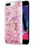Apple iPhone 7 Plus Kılıf Glitter Liquid Holder Pembe 1