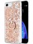 Apple iPhone 8 Kılıf Glitter Liquid Holder Gold 1