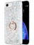 Apple iPhone 8 Kılıf Glitter Liquid Holder Gümüş 1
