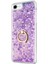 Apple iPhone 8 Kılıf Glitter Liquid Holder Mor 2