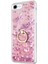 Apple iPhone 8 Kılıf Glitter Liquid Holder Pembe 2