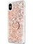 Apple iPhone Xs Kılıf Glitter Liquid Holder Gold 2