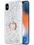 Apple iPhone Xs Max Kılıf Glitter Liquid Holder Gümüş 1