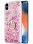 Apple iPhone Xs Max Kılıf Glitter Liquid Holder Pembe 1