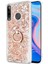 Huawei Honor 9x Kılıf Glitter Liquid Holder Gold 1