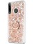 Huawei Honor 9x Kılıf Glitter Liquid Holder Gold 2