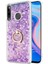 Huawei Honor 9x Kılıf Glitter Liquid Holder Mor 1