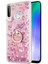 Huawei Y6P Kılıf Glitter Liquid Holder Pembe 1