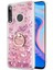 Huawei Y9 Prime 2019 Kılıf Glitter Liquid Holder Pembe 1