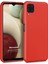 Matte Silicone Galaxy A12 Kılıf Kırmızı 1