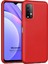 Matte Silicone Xiaomi Redmi Note 9 4g Kılıf Kırmızı 1