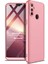 Realme C3 Kılıf Double Dip 360 Protective Rose Gold 1