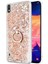 Galaxy A10 Kılıf Glitter Liquid Holder Gold 1