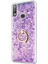 Galaxy A10S Kılıf Glitter Liquid Holder Mor 2