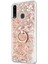 Samsung Galaxy A20S Kılıf Glitter Liquid Holder Gold 2