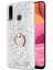 Samsung Galaxy A20S Kılıf Glitter Liquid Holder Gümüş 1