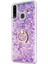 Samsung Galaxy A20S Kılıf Glitter Liquid Holder Mor 2