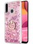 Samsung Galaxy A20S Kılıf Glitter Liquid Holder Pembe 1