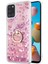 Samsung Galaxy A21S Kılıf Glitter Liquid Holder Pembe 1