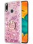 Samsung Galaxy A30 Kılıf Glitter Liquid Holder Pembe 1
