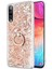 Samsung Galaxy A30S Kılıf Glitter Liquid Holder Gold 1
