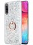 Samsung Galaxy A30S Kılıf Glitter Liquid Holder Gümüş 1